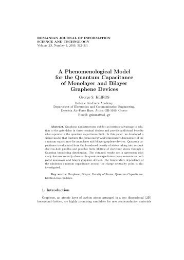 A Phenomenological Model for the Quantum Capacitance of ... - IMT