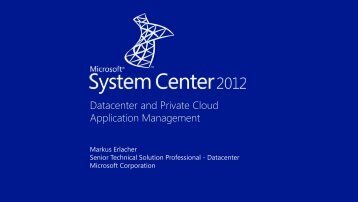 SC 2012 (and SP1) L200 Datacenter and Private Cloud ... - Axept