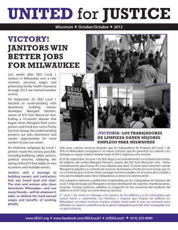 UNITED for JUSTICE - SEIU Local 1