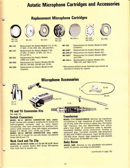 Astatic_Catalog_197 - Preservation Sound