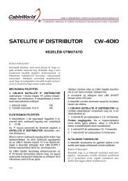 SATELLITE IF DISTRIBUTOR CW-4010 - CableWorld