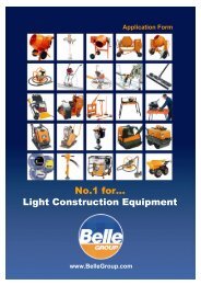 No.1 for... Light Construction Equipment - Belle Group
