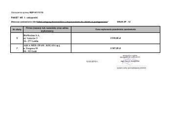 Firma (nazwa) lub nazwisko oraz adres wykonawcy BioMaxima S.A. ...