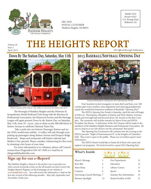 THE HEIGHTS REPORT Haddon Heights Borough
