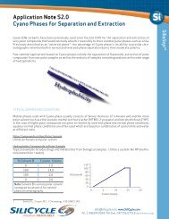 Application Note S2.0 Cyano Phases for Separation and ... - Silicycle