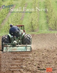 Small Farm News - Oregon Small Farms - Oregon State University