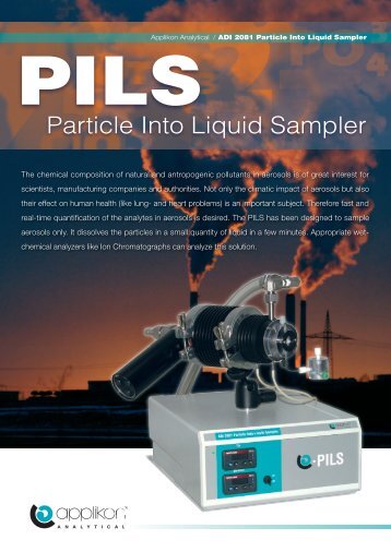 Particle Into Liquid Sampler - WJF Instrumentation