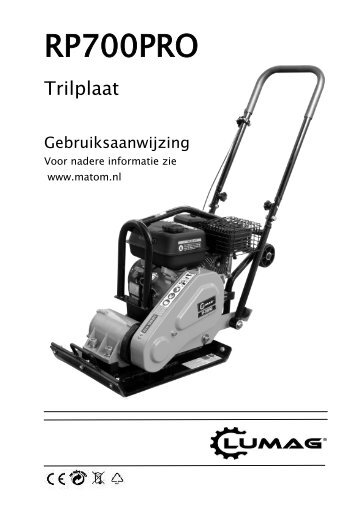 Trilplaat Lumag RP75 - Matom