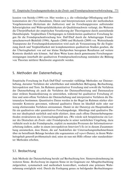 85. Empirische Forschungsmethoden in der Zweit- und ... - Moodle 2
