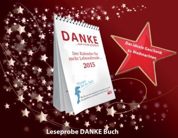 Leseprobe zur Ansicht des "DANKE und werde glücklich" - Kalender