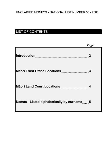 Takitimu Maori Land Court District - Te Puni Kokiri