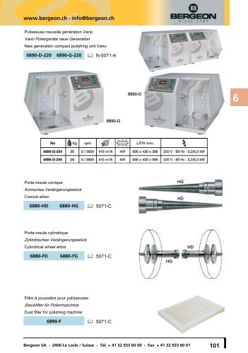 www.bergeon.ch - info@bergeon.ch