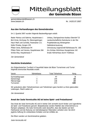 Mitteilungsblatt - Brugg-Online