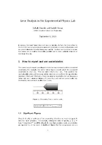 pk 1 experimental errors and uncertainty Pk 1 experimental errors and uncertainty rpt essay compute the percent error of the experimental value of g determined from the graph in part d. pk 1 experimental errors and uncertainty Pk 1 experimental errors and uncertainty rpt essay compute the percent error of the experimental value of g determined from the graph in part d.