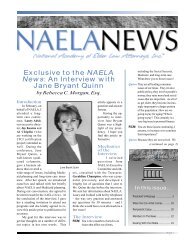 NAELA News August, 1999 - National Academy of Elder Law ...