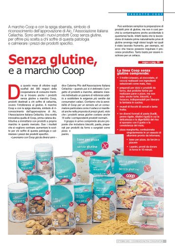 Senza glutine, - Coop