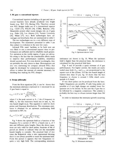 Rf guns: bright injectors for FEL - Triangle Universities Nuclear ...