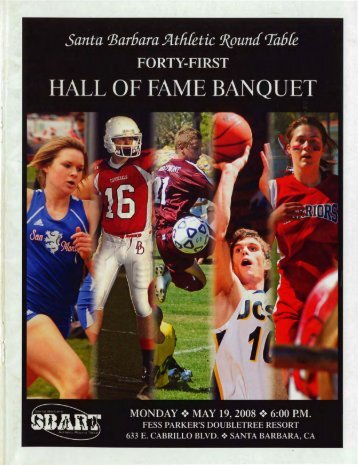 1989 hall of fame banquet program pdf santa barbara athletic