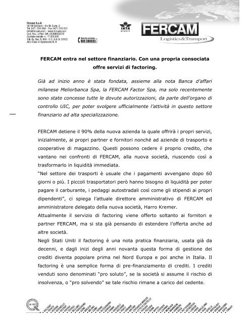 Leggi comunicato stampa...