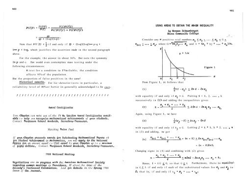 Vol. 8 No 7 - Pi Mu Epsilon