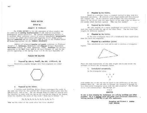 Vol. 8 No 7 - Pi Mu Epsilon