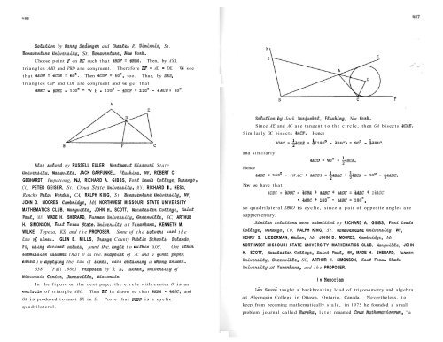 Vol. 8 No 7 - Pi Mu Epsilon