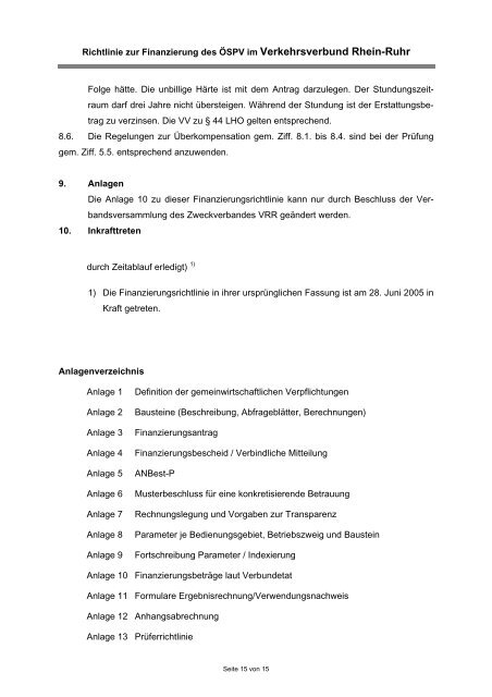 Richtlinie zur Finanzierung des ÖSPV im Verkehrsverbund Rhein ...