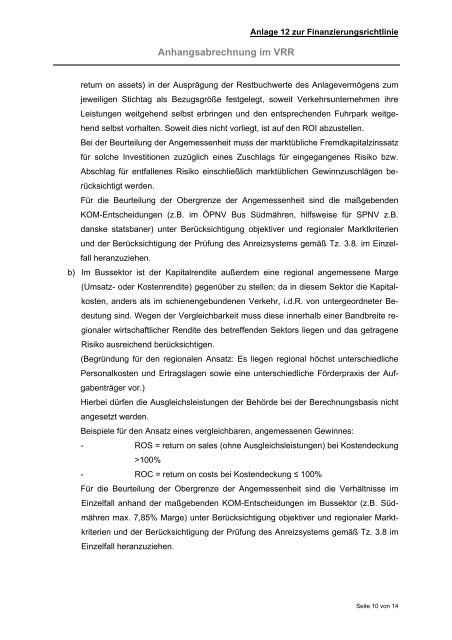 Richtlinie zur Finanzierung des ÖSPV im Verkehrsverbund Rhein ...