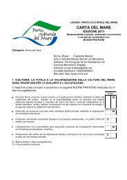 CARTA DEL MARE - Turismo in Liguria