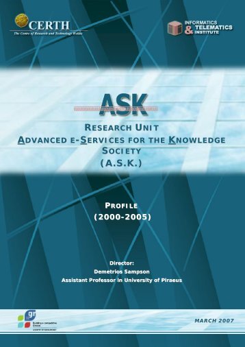 (A.S.K.) - Advanced Digital Systems and Services for Education and ...