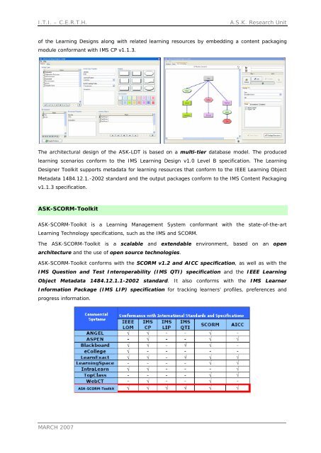 (A.S.K.) - Advanced Digital Systems and Services for Education and ...