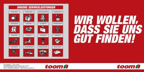 unsere serviceleistungen - toom Baumarkt