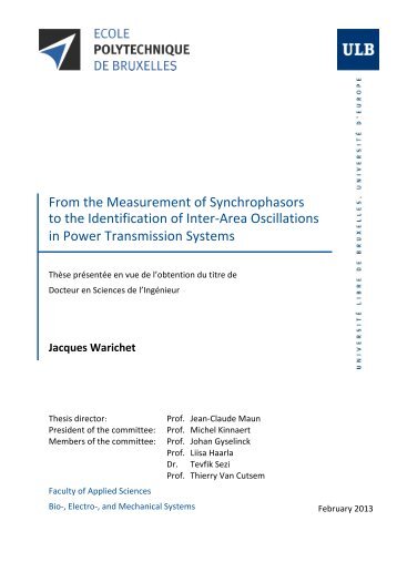 From the Measurement of Synchrophasors to the Identification of Inter