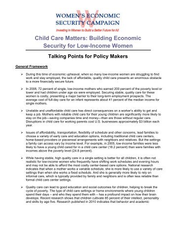 Download Talking Points for Policy Makers - Women's Funding ...