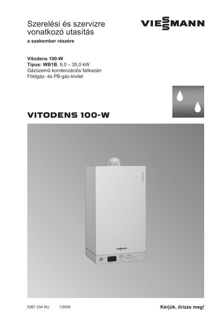 Vitodens 100-W szerelési útmutató7.7 MB - Viessmann