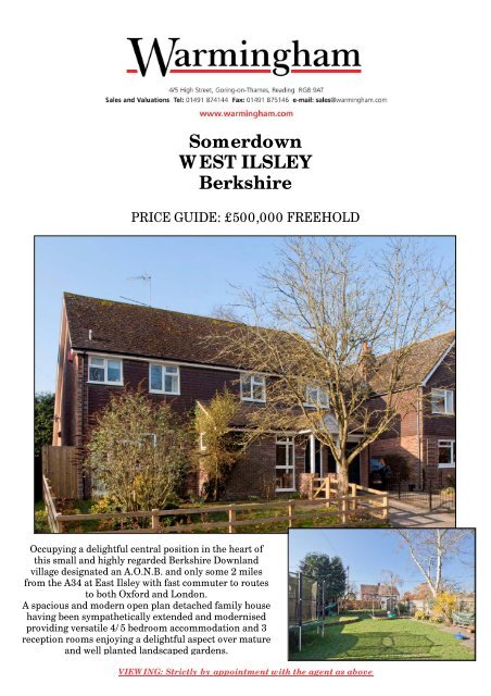 Somerdown WEST ILSLEY Berkshire - Warmingham