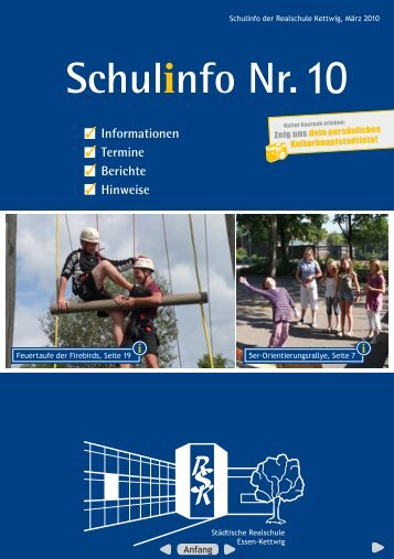 Schulinfo Nr. 10 - Realschule Kettwig - Essen