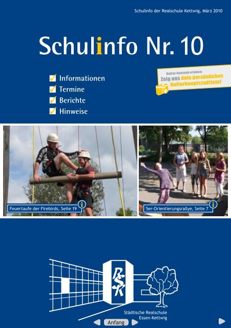 Schulinfo Nr. 10 - Realschule Kettwig - Essen