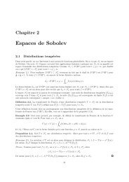 Espaces de Sobolev