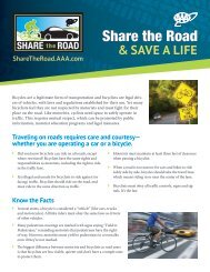 Share The Road Flyer - AAA Exchange