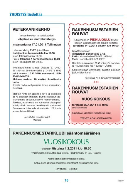 Yhdistyksen jÃ¤senlehti 9/10, PDF tiedosto - Helsingin ...