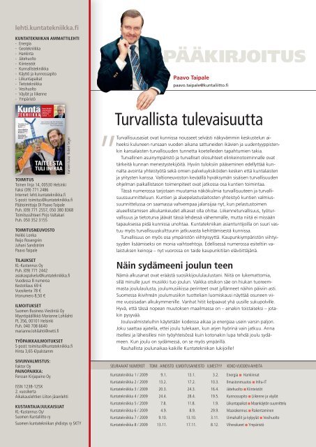 Lataa (pdf) - Kuntatekniikka