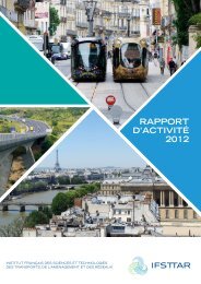 TÃ©lÃ©charger le rapport d'activitÃ© 2012 - Ifsttar