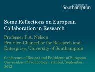 Some Reflections on European Collaboration in Research