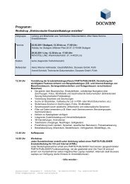 Programm der Veranstaltung (PDF-Dokument, 29 ... - Docware GmbH