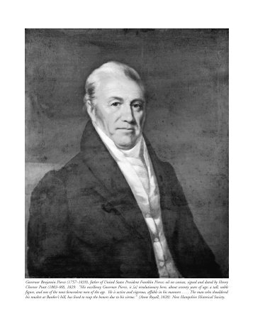 Governor Benjamin Pierce - New Hampshire Historical Society