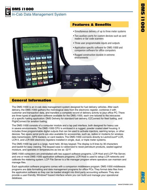 DMS i1000 (Data Management System) - Liquid Controls