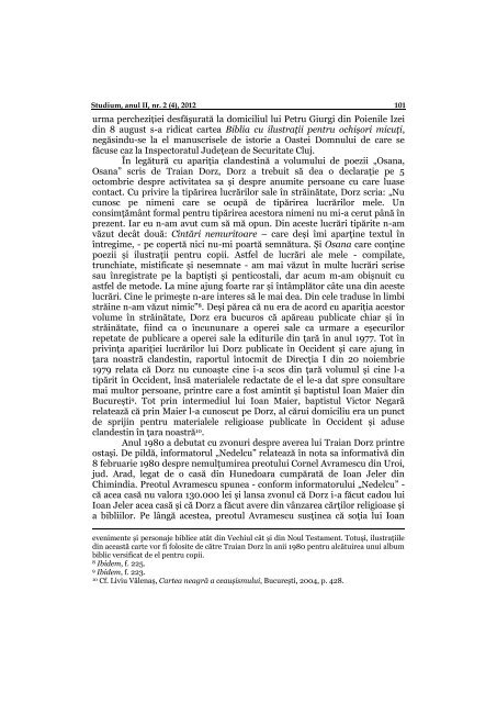 Studium, anul II, nr. 2 (4), 2012 (PDF) - Istorie, Filosofie Åi Teologie