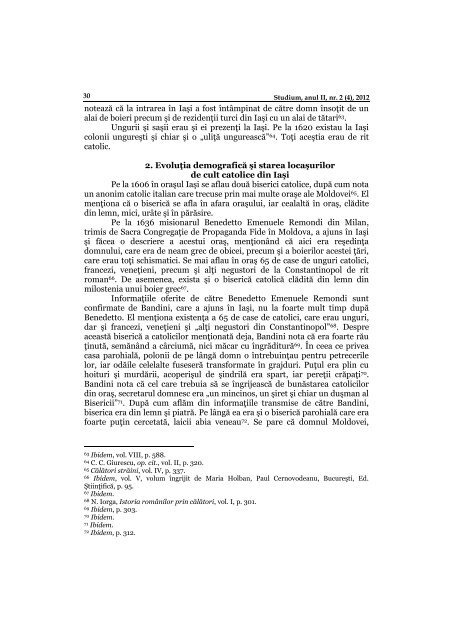 Studium, anul II, nr. 2 (4), 2012 (PDF) - Istorie, Filosofie Åi Teologie