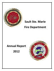 2012 Annual Report - City of Sault Sainte Marie, Michigan